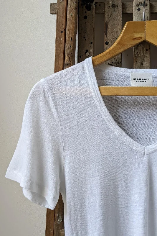 Kranger White Linen T-Shirt