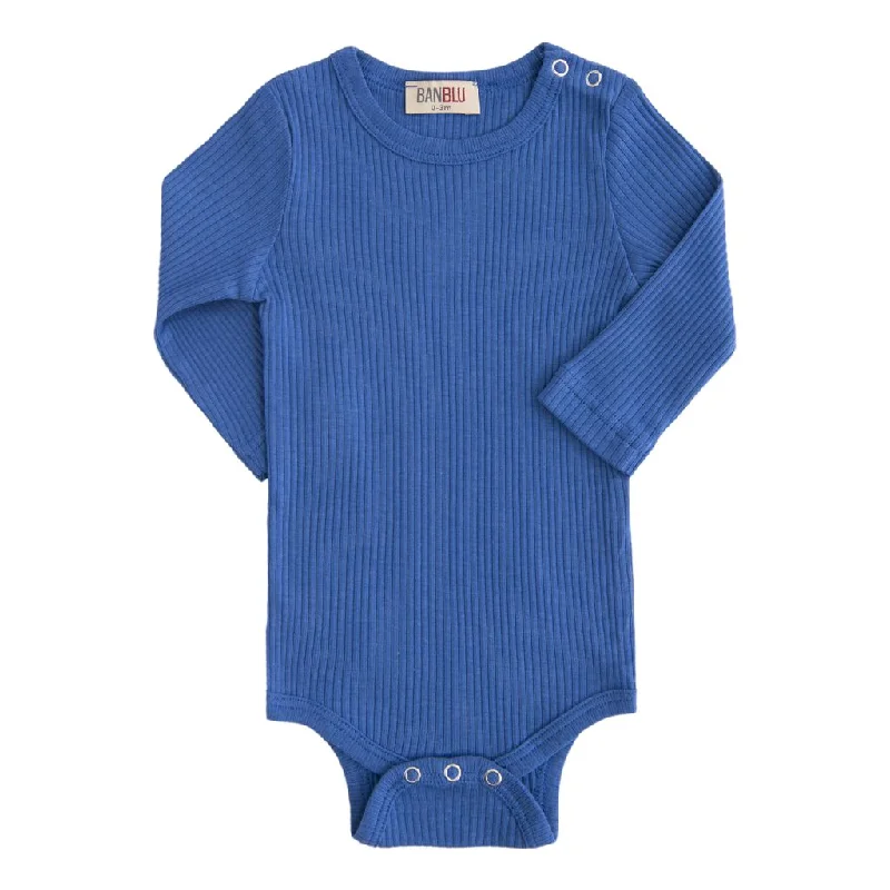 Blue LS Modal Bodysuit