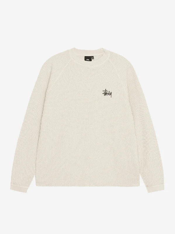 Stussy Raglan Thermal Basic Stock W - Bone