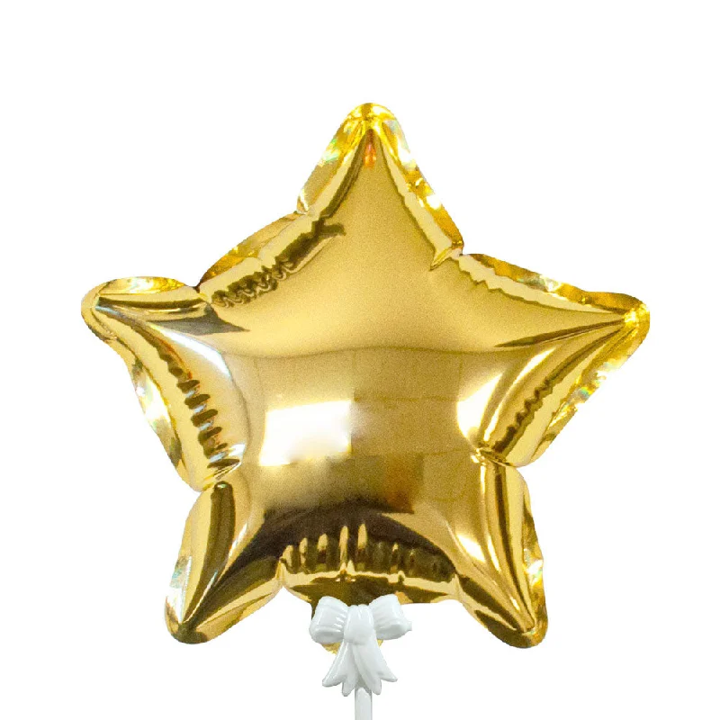 6 inch SELF-INFLATING STAR - GOLD