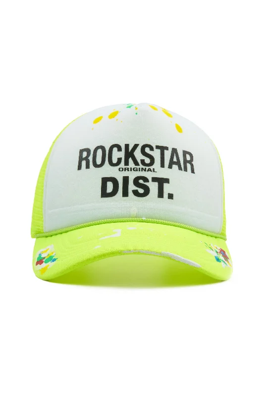 Neptune White/Neon Yellow Trucker Hat