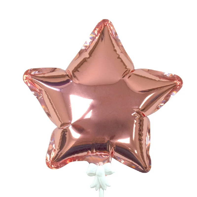 6 inch SELF-INFLATING STAR - ROSE GOLD