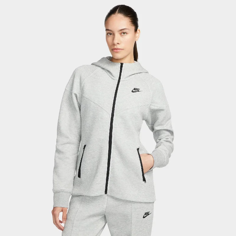 Nike Sportswear Women's Tech Fleece Windrunner Full-Zip Hoodie Dark Grey Heather / Black