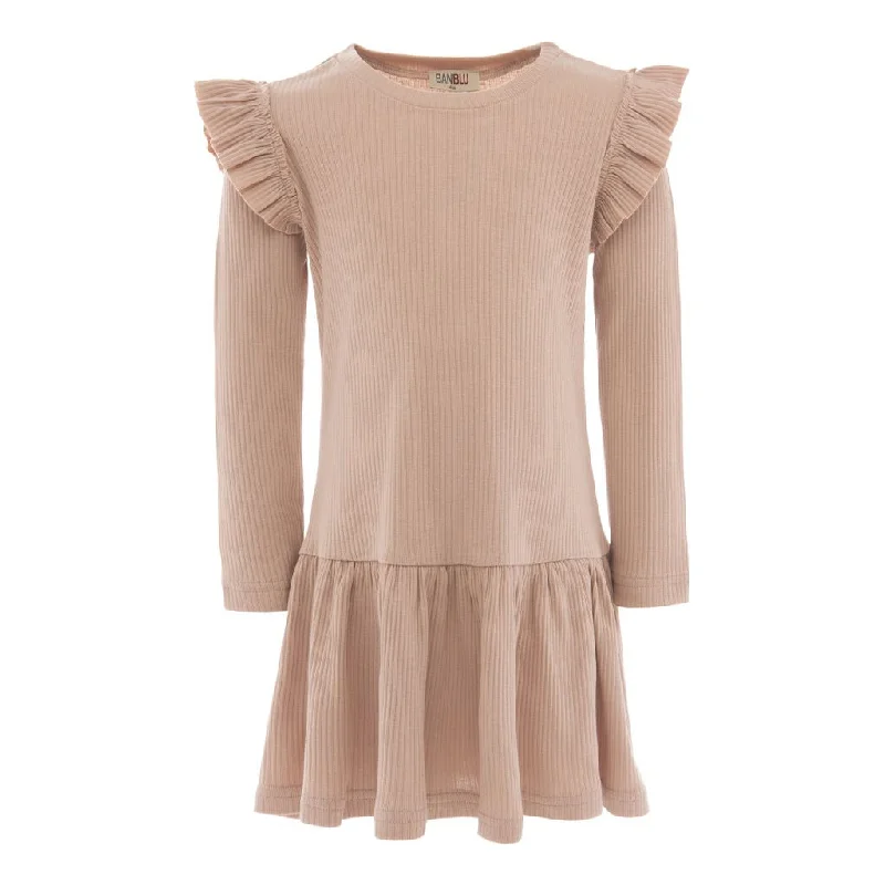 Pink Blush Modal Ruffle Dress