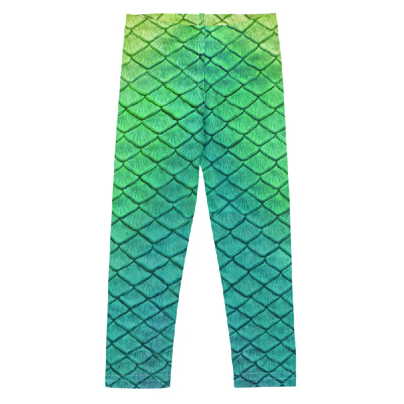 Shoal Green Kids Leggings