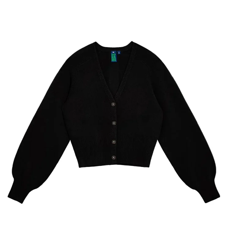 Cashmere Perri Cardigan Sweater In Black