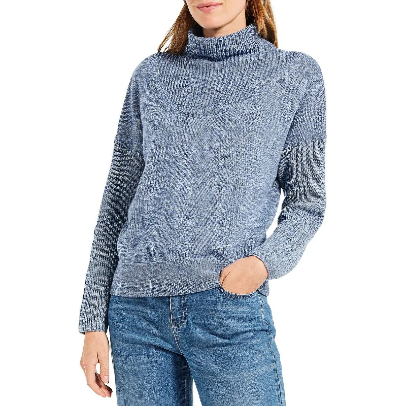 Womens Knit Cotton Stretch Pullover Sweater