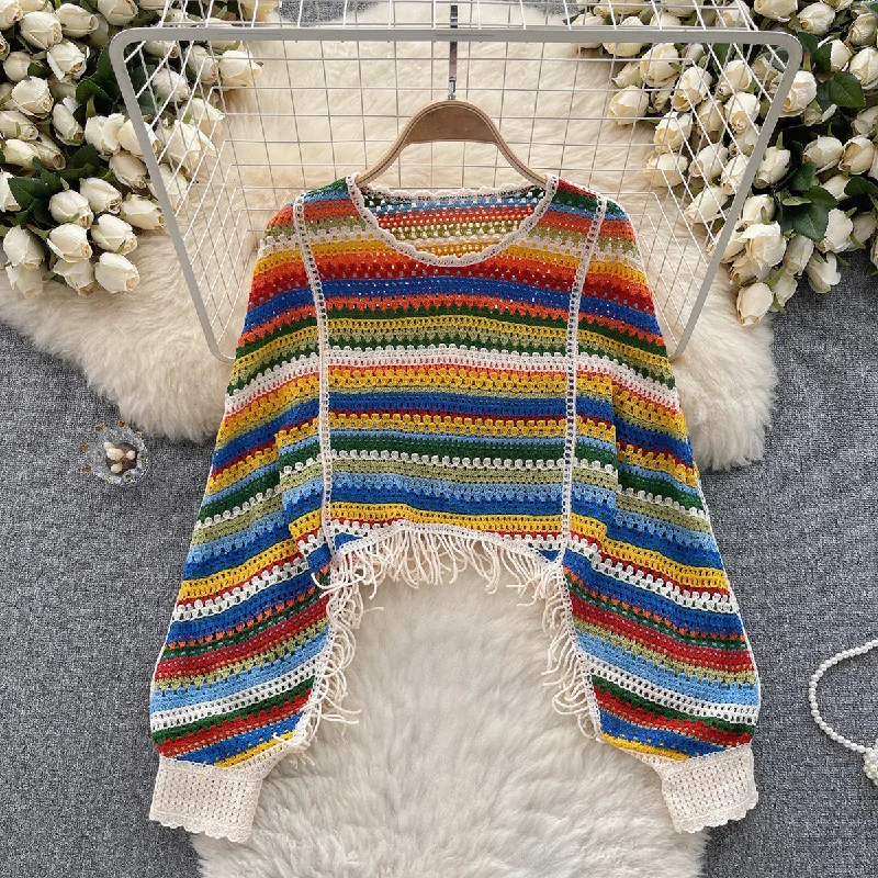 Cute Long Sleeve Knitted Sweater      S4366