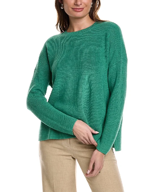 EILEEN FISHER Boxy Wool Sweater