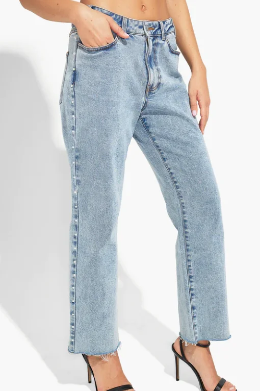 Light Blue Jordy Pearl Denim Pants