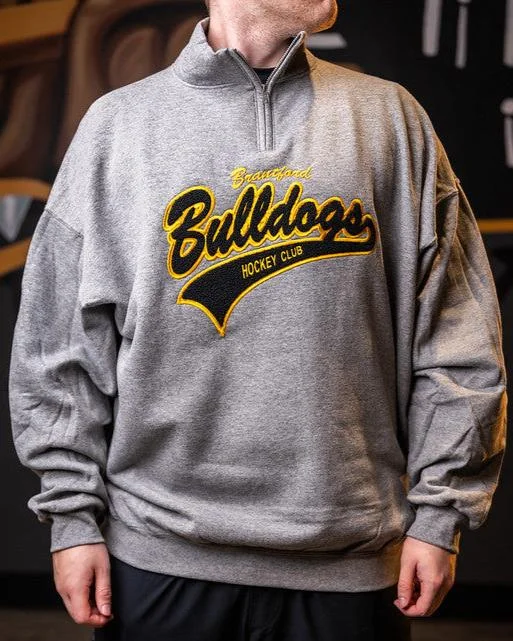 Brantford Bulldogs Grey Crewneck 2024